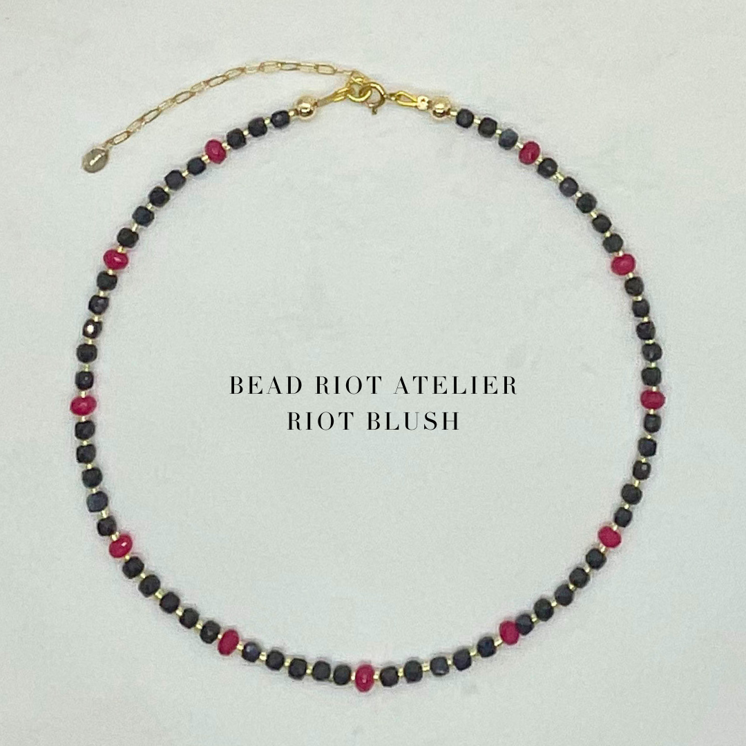 Riot Blush | Gemstone Necklace | Bead Riot Atelier