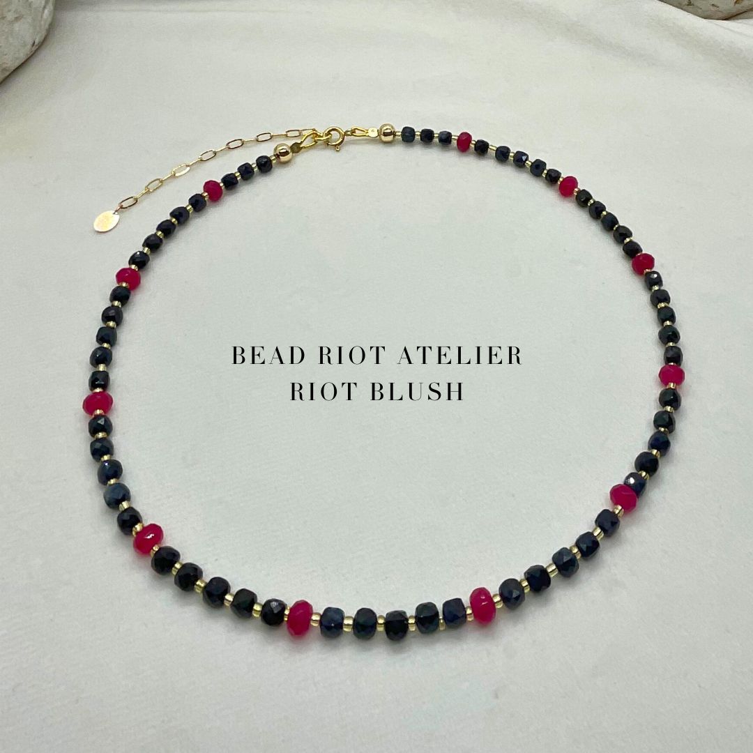 Riot Blush | Gemstone Necklace | Bead Riot Atelier