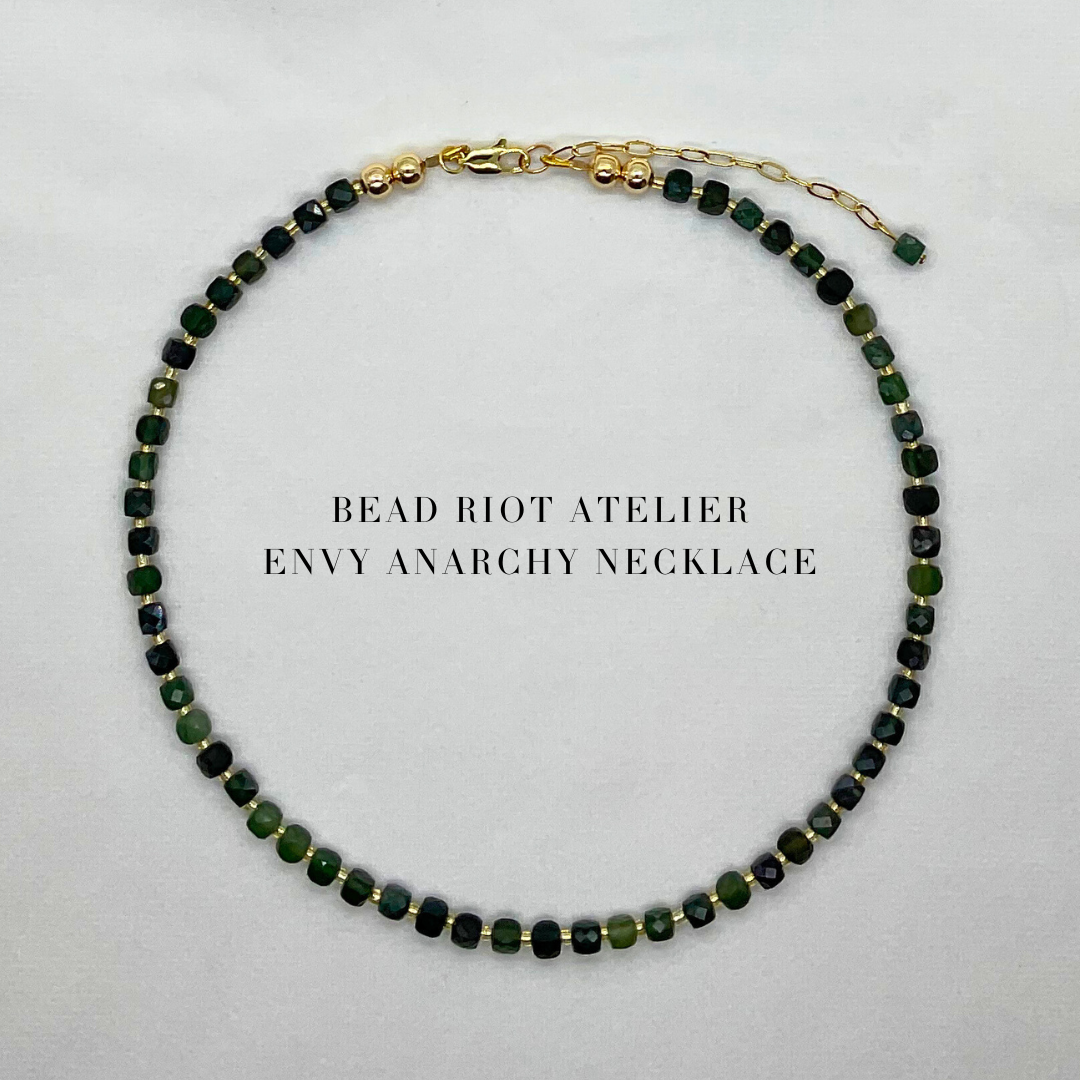 Envy | Gemstone Necklace | Bead Riot Atelier