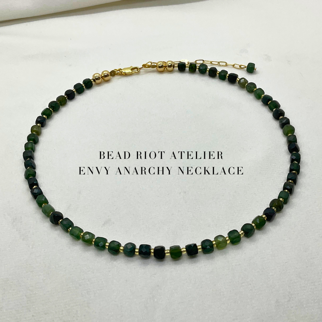 Envy | Gemstone Necklace | Bead Riot Atelier