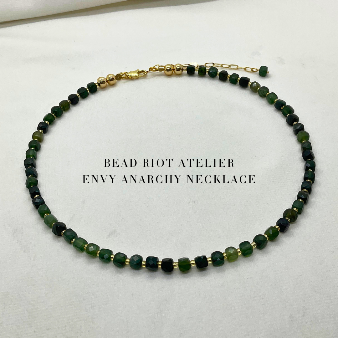 Envy | Gemstone Necklace | Bead Riot Atelier