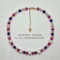 Pink Rebellion | Gemstone Necklace | Bead Riot Atelier