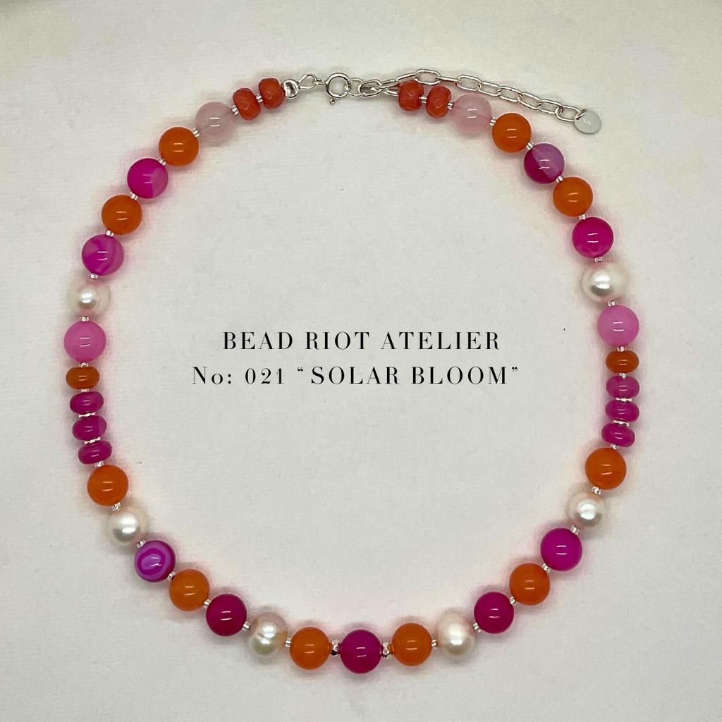 Solar Bloom | Gemstone Necklace | Bead Riot Atelier