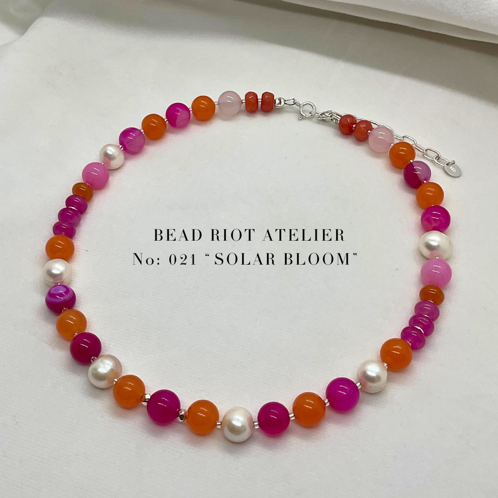 Solar Bloom | Gemstone Necklace | Bead Riot Atelier