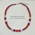 Fuchsia Heat | Gemstone Necklace | Bead Riot Atelier
