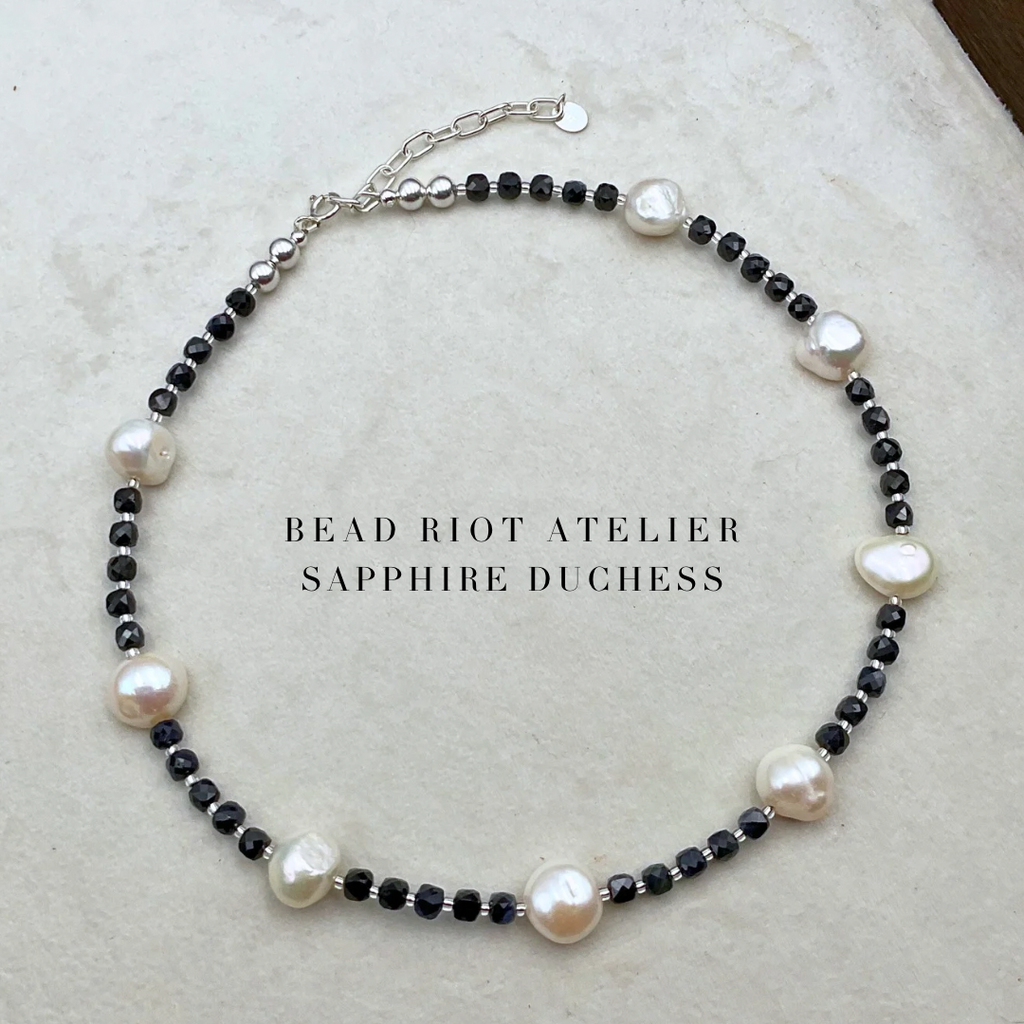 The Sapphire Duchess | Gemstone Necklace | Bead Riot Atelier