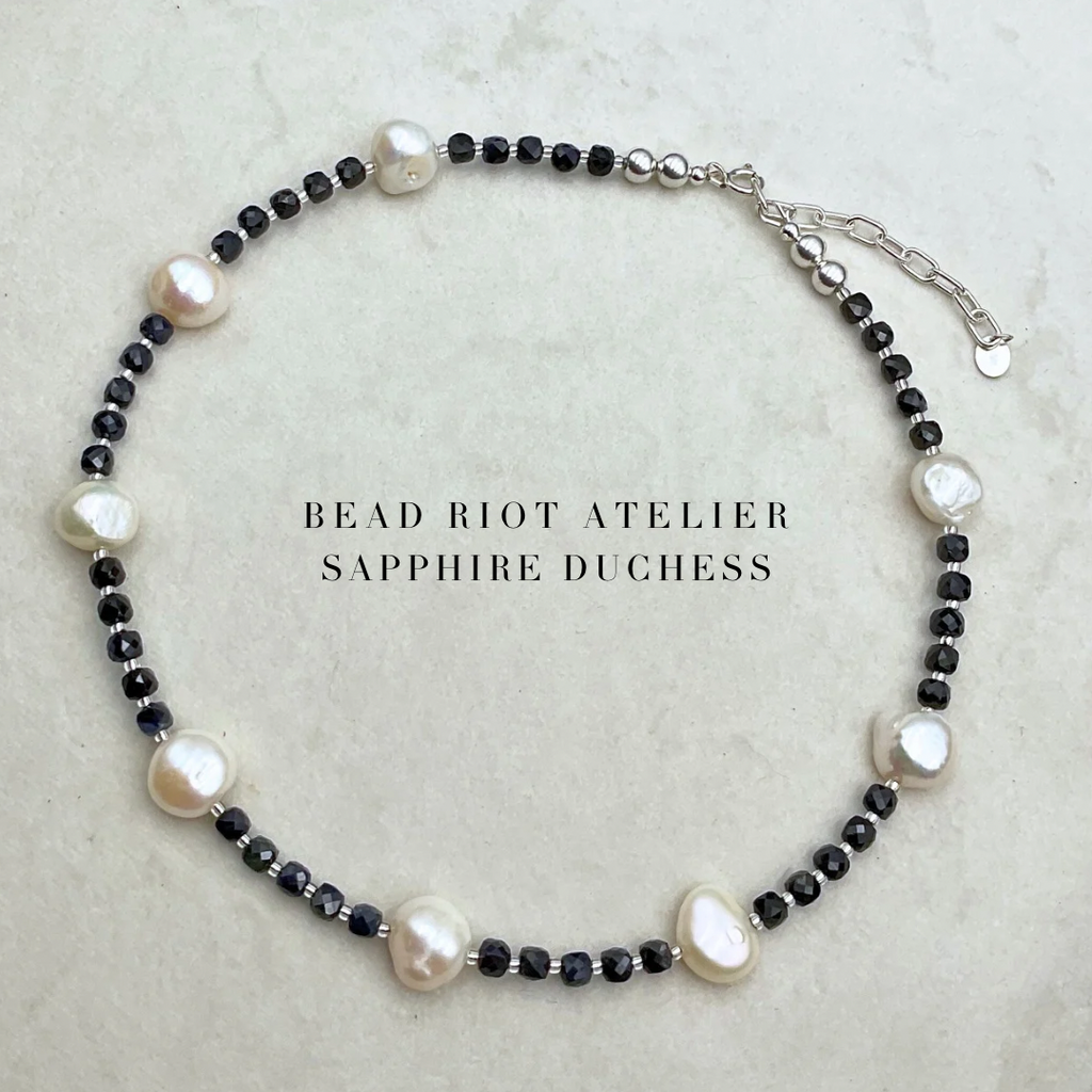 The Sapphire Duchess | Gemstone Necklace | Bead Riot Atelier