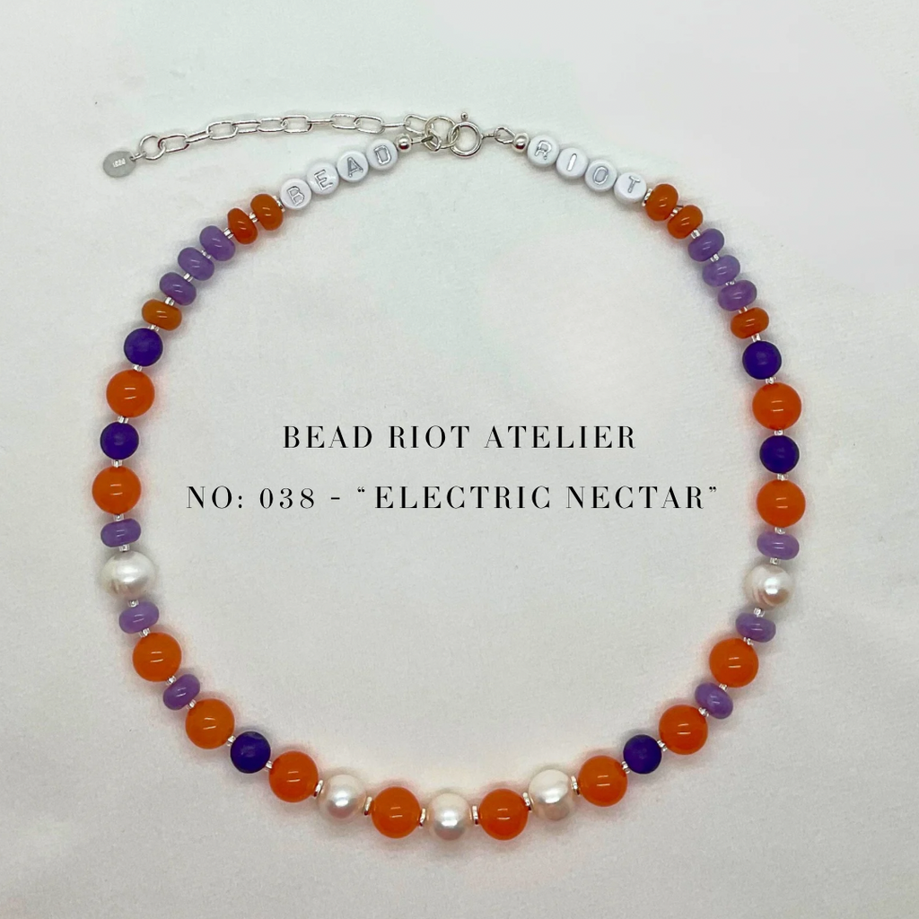 Electric Nectar | Gemstone Necklace | Bead Riot Atelier