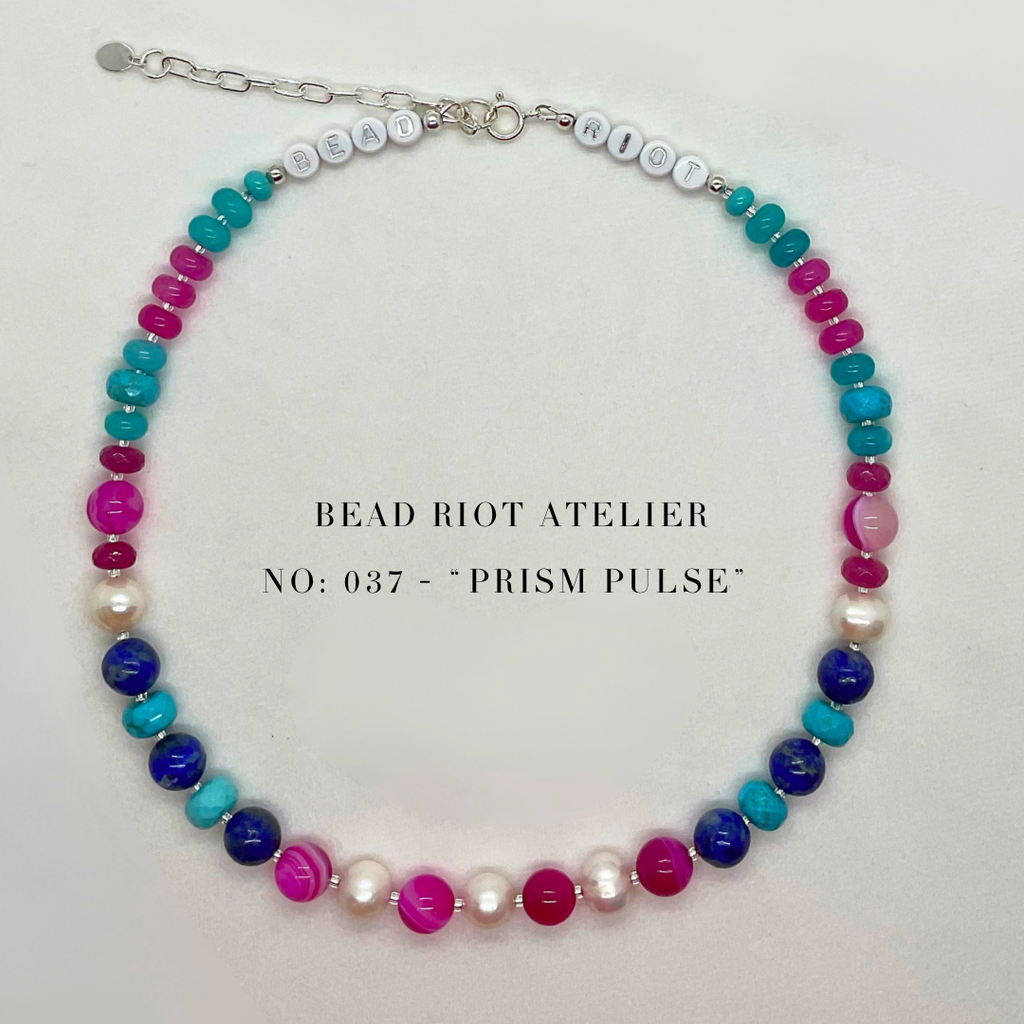 Prism Pulse | Gemstone Necklace | Bead Riot Atelier