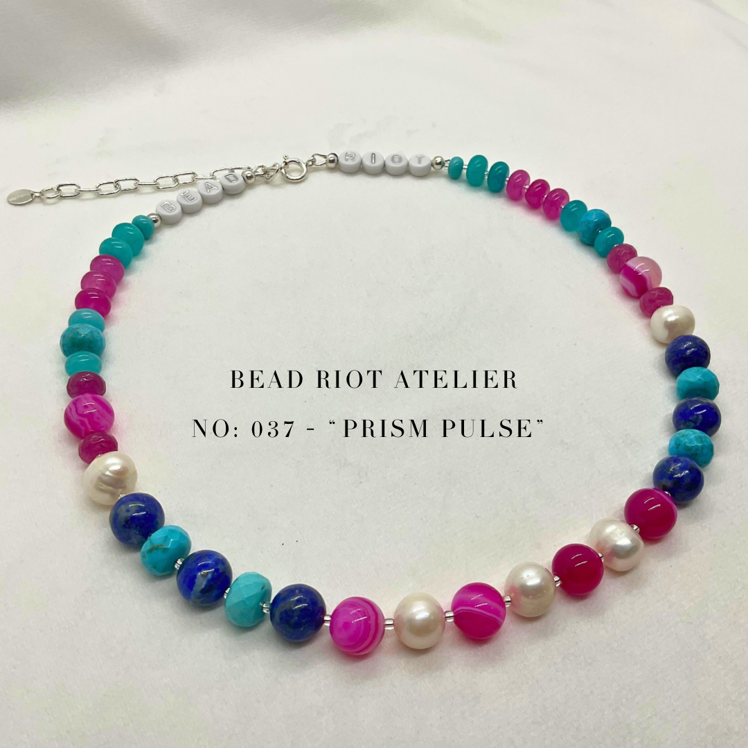 Prism Pulse | Gemstone Necklace | Bead Riot Atelier
