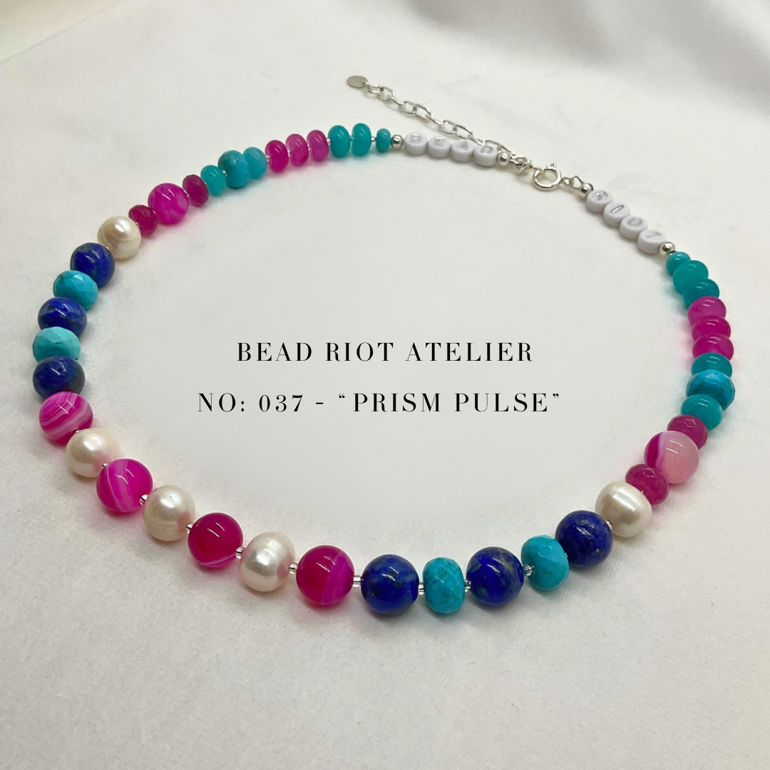Prism Pulse | Gemstone Necklace | Bead Riot Atelier