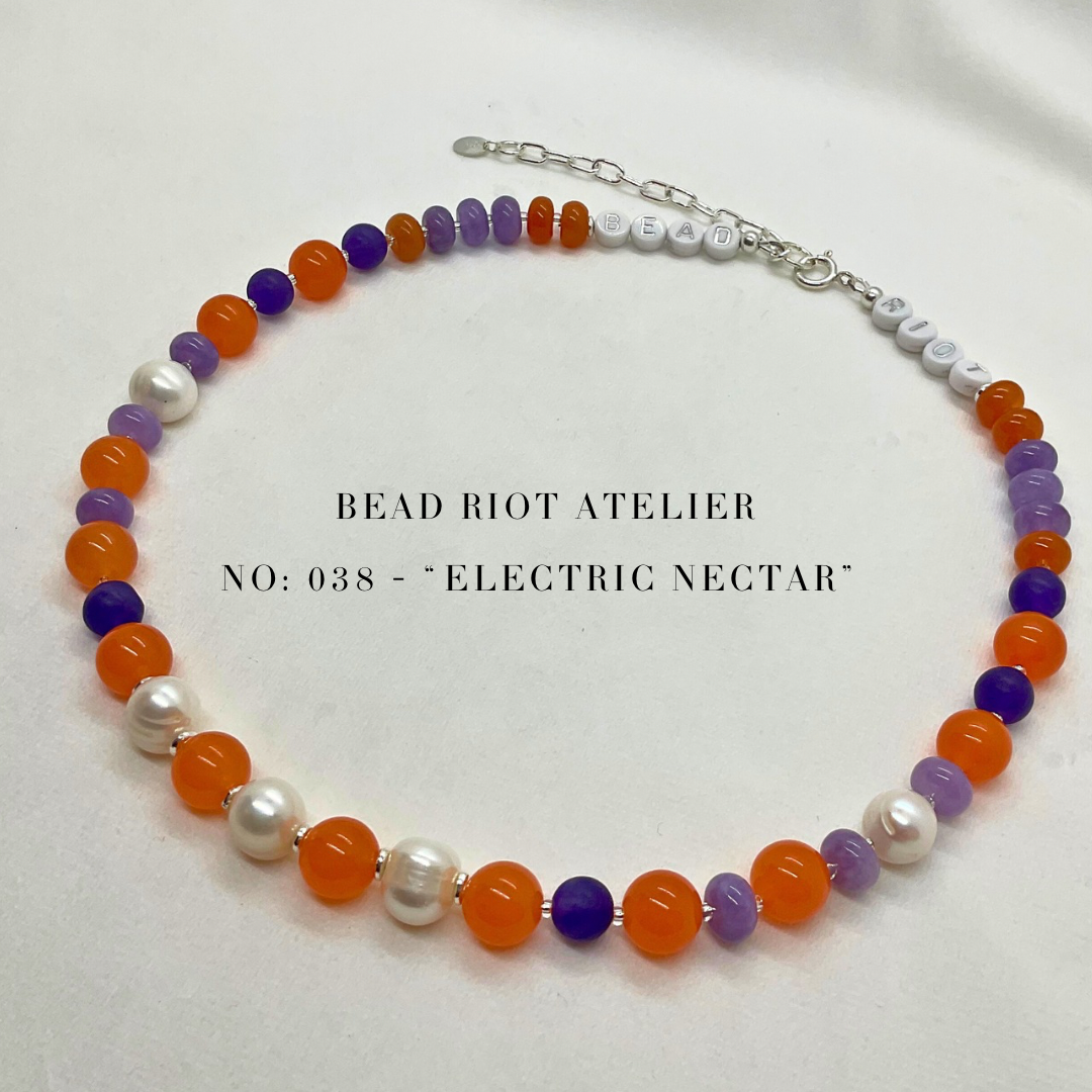 Electric Nectar | Gemstone Necklace | Bead Riot Atelier