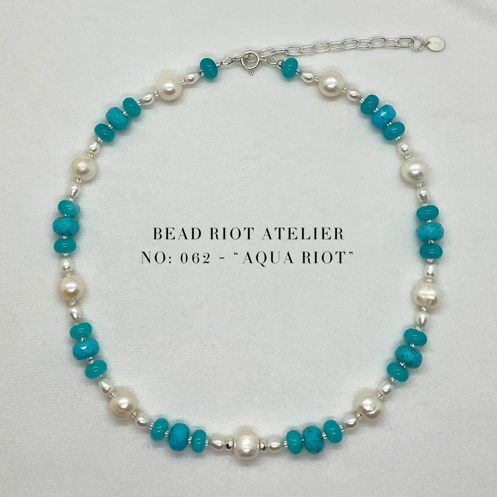 Aqua Riot | Gemstone Necklace | Bead Riot Atelier