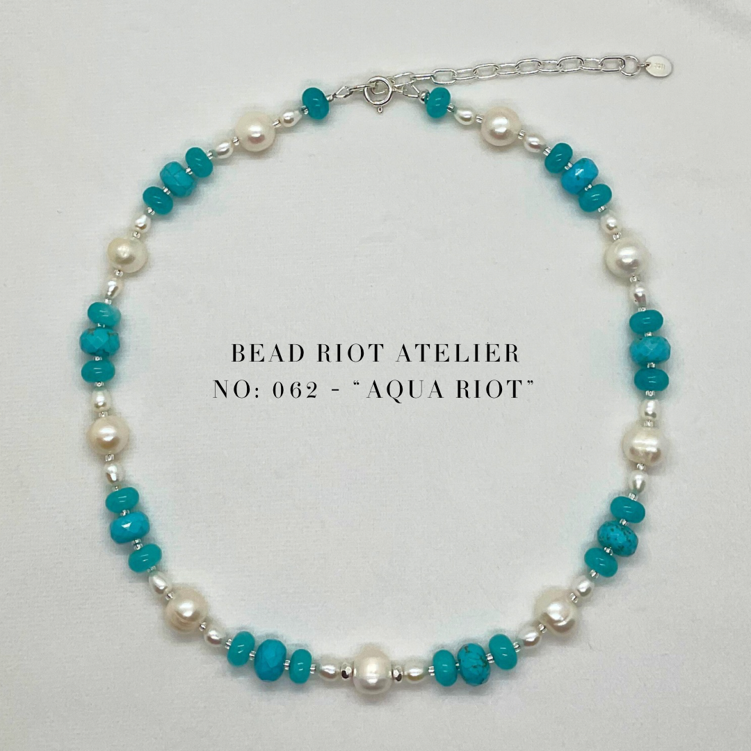 Aqua Riot | Gemstone Necklace | Bead Riot Atelier
