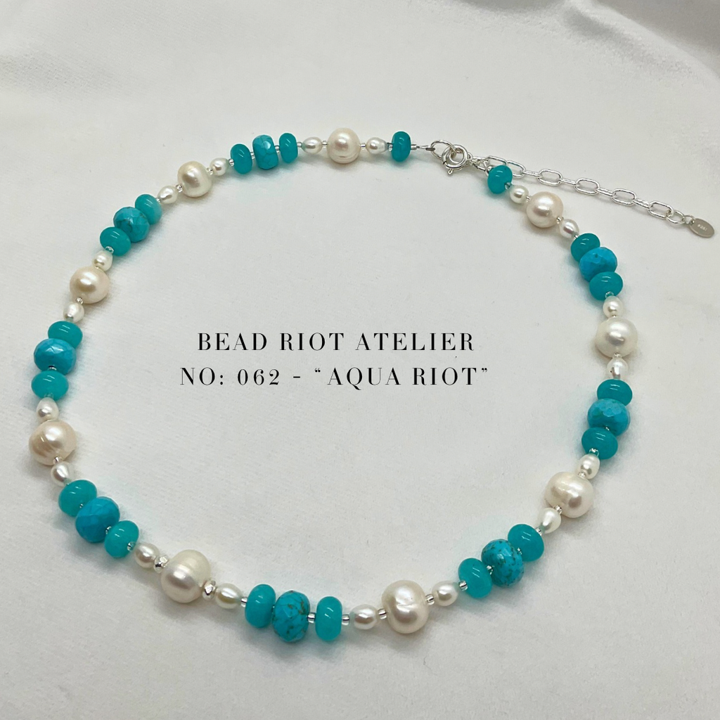 Aqua Riot | Gemstone Necklace | Bead Riot Atelier
