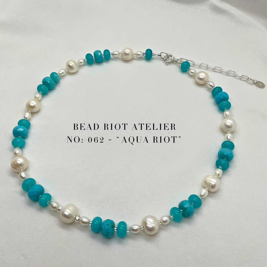 Aqua Riot | Gemstone Necklace | Bead Riot Atelier