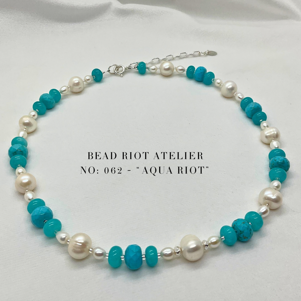 Aqua Riot | Gemstone Necklace | Bead Riot Atelier