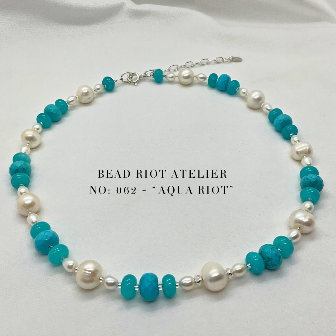 Aqua Riot | Gemstone Necklace | Bead Riot Atelier