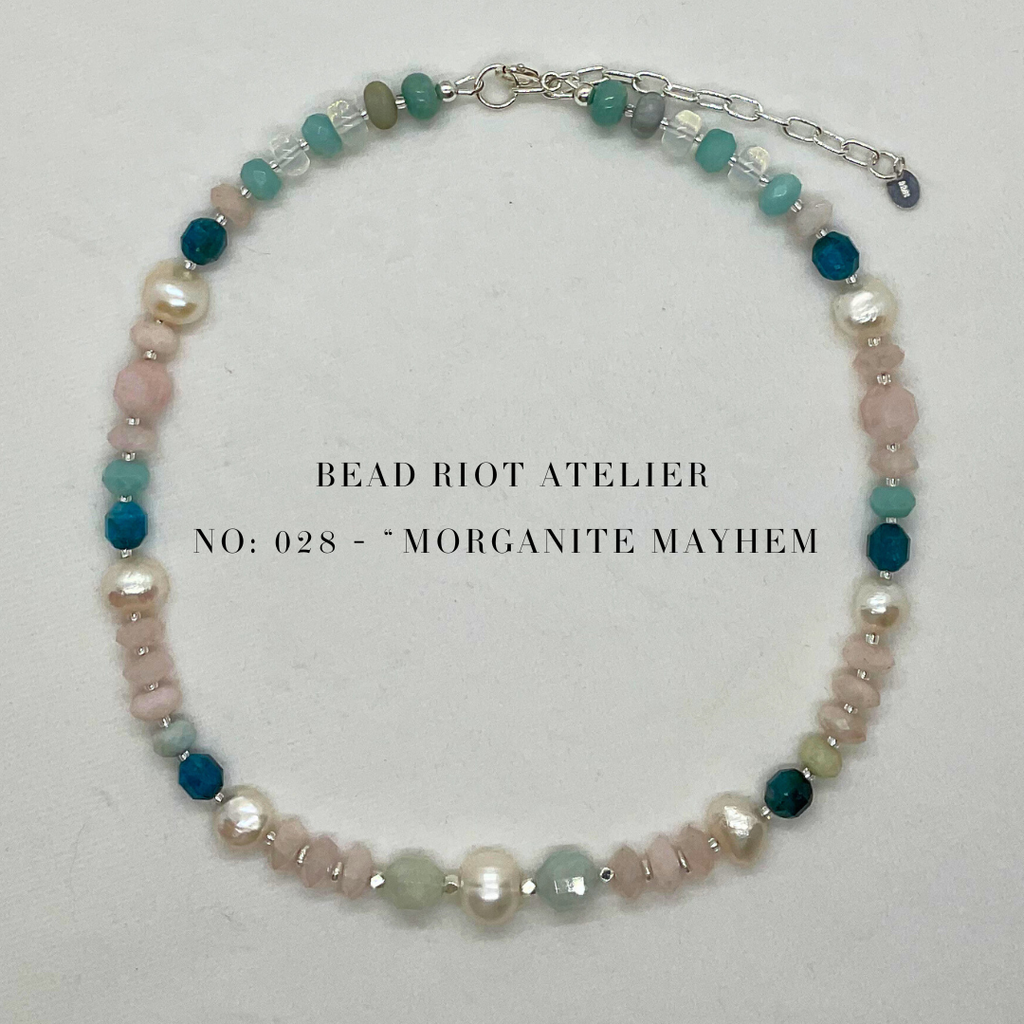 Morganite Mayhem | Gemstone Necklace | Bead Riot Atelier