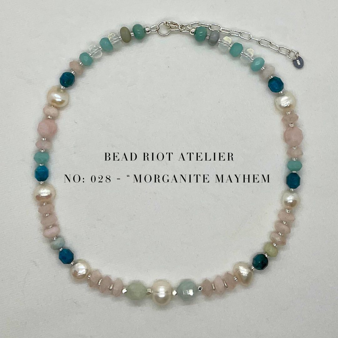 Morganite Mayhem | Gemstone Necklace | Bead Riot Atelier