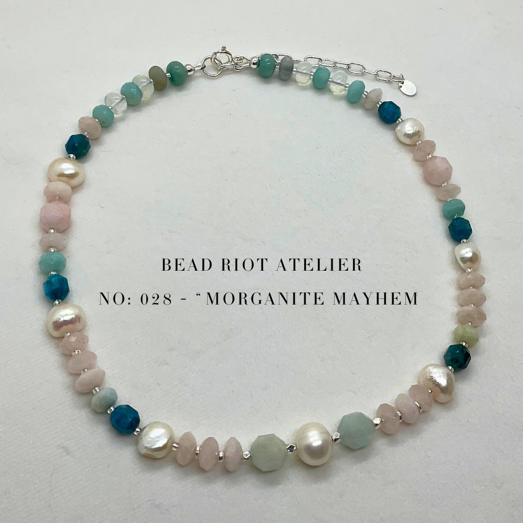 Morganite Mayhem | Gemstone Necklace | Bead Riot Atelier
