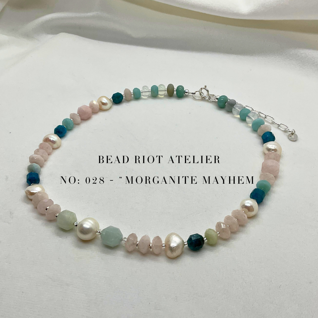 Morganite Mayhem | Gemstone Necklace | Bead Riot Atelier